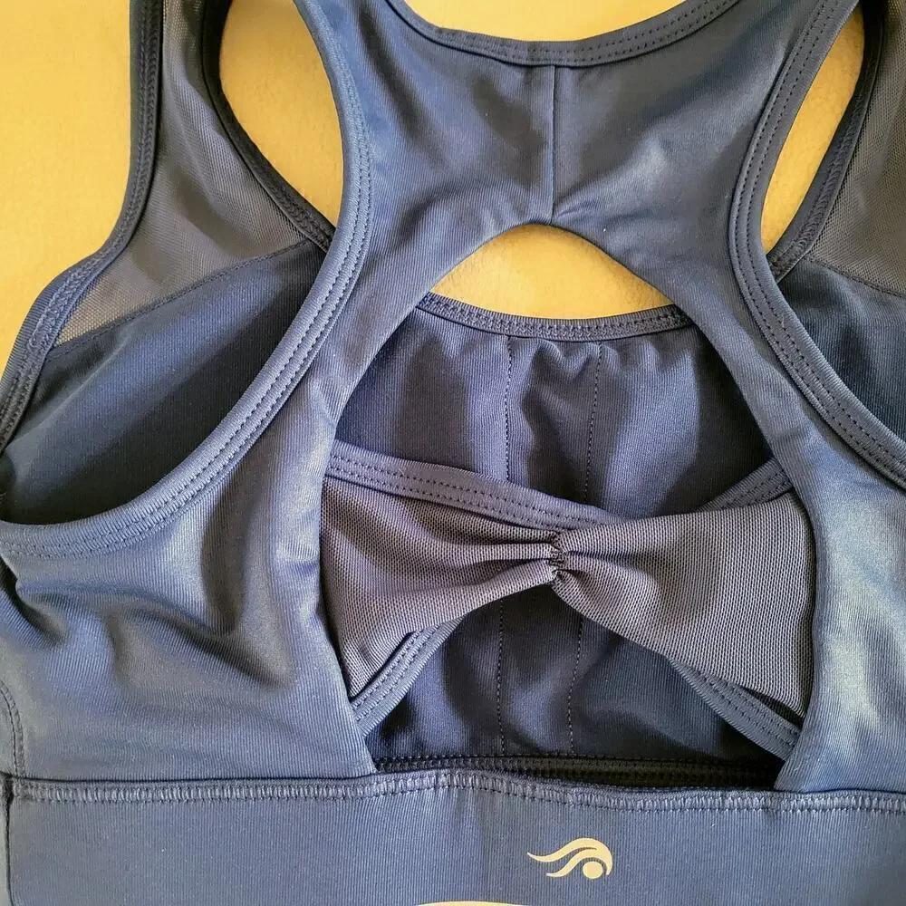 Ideology Sport Bra XS Lucky Blue Mid Impact RapiDry - Picture 9 of 10